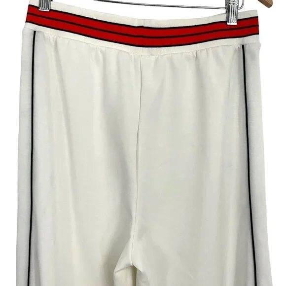 NWT Kilo Brava Size L Track Pants Lounge White Red Striped Waist Casual Womens - Picture 4 of 11
